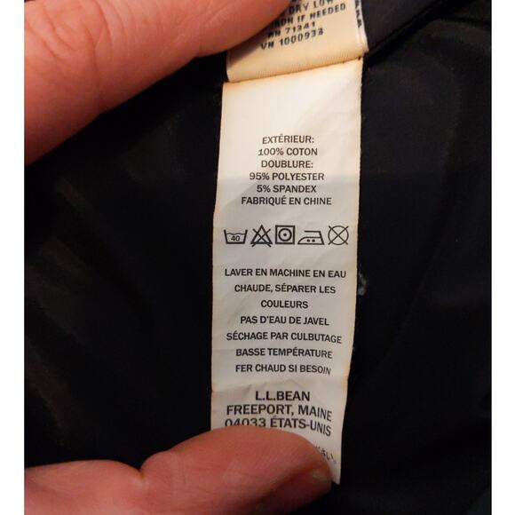 L.L.Bean Women's 16 Navy Blackwatch Plaid Wool Skirt Classic Fit - Picture 8 of 11